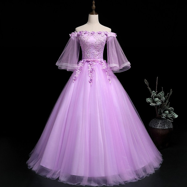 Light Purple Quinceanera Dresses Half ...